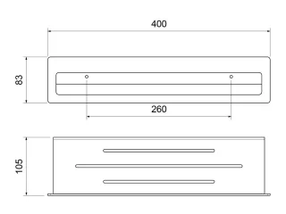 Полка Timo Luiro 18580/17 золото матовое